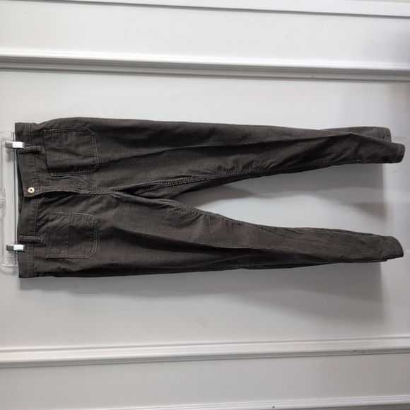 Tory Burch Olive Corduroy Pants Size 29 - Picture 1 of 10